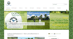 Desktop Screenshot of golfclub-ostfriesland.de